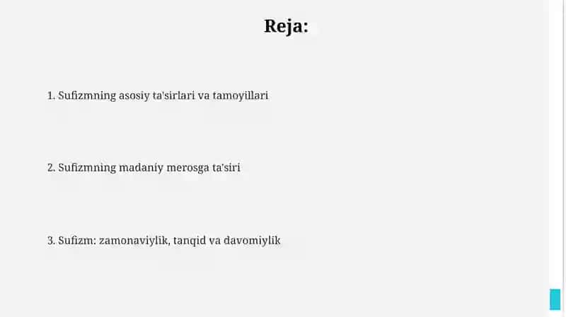 Sufizmning asosiy ta'sirlari va tamoyillari 2