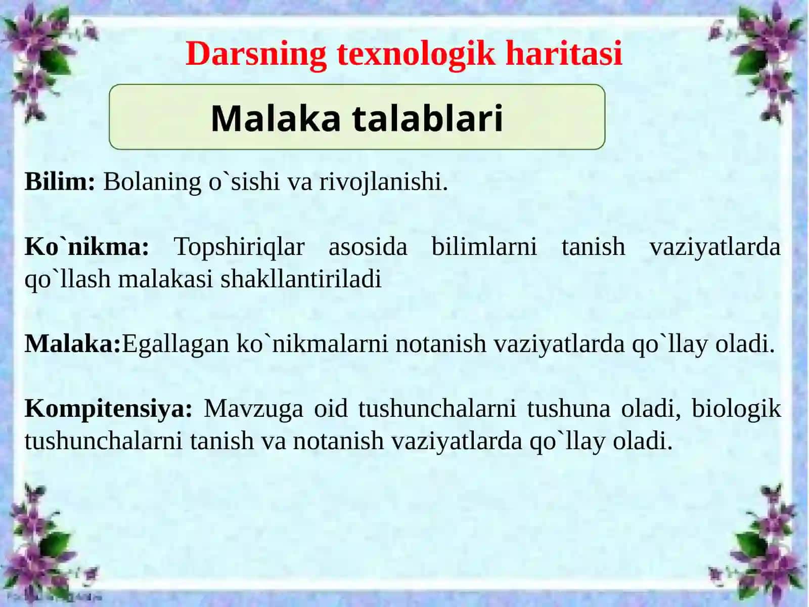 Bolaning o'sishi va rivojlanishi 2
