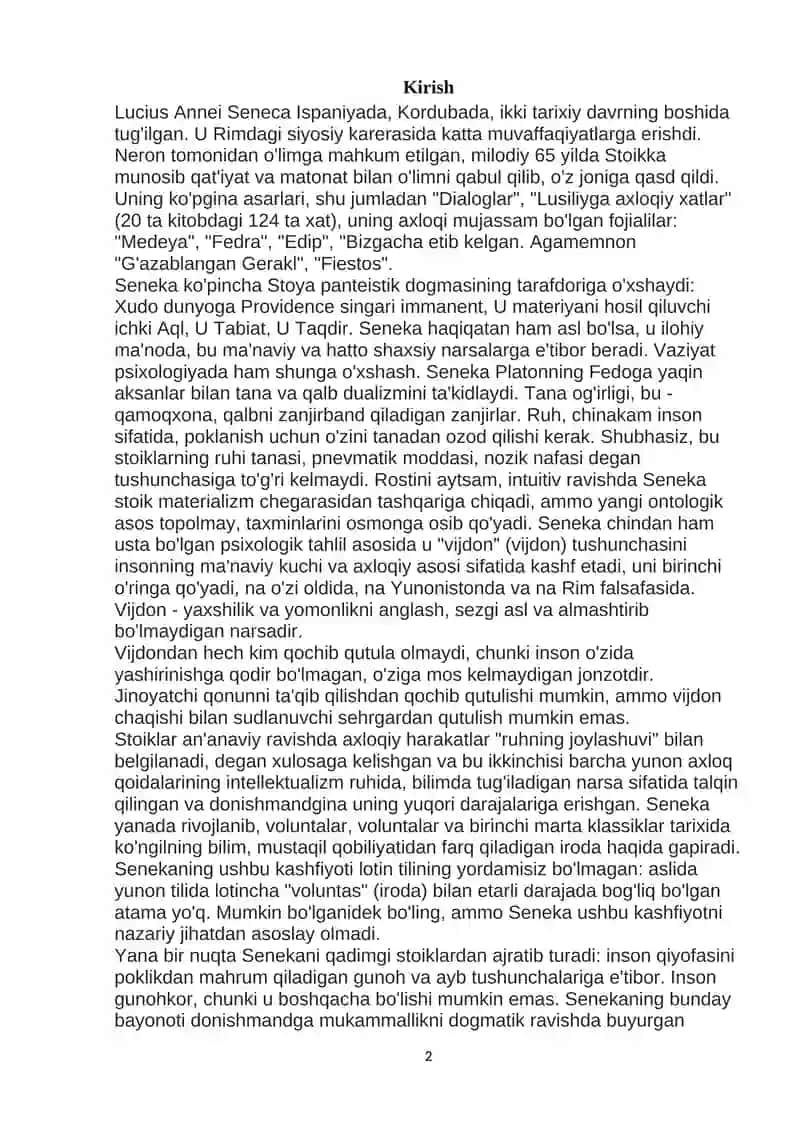 Senekaning "Luciliyaga axloqiy maktublar"ni 2