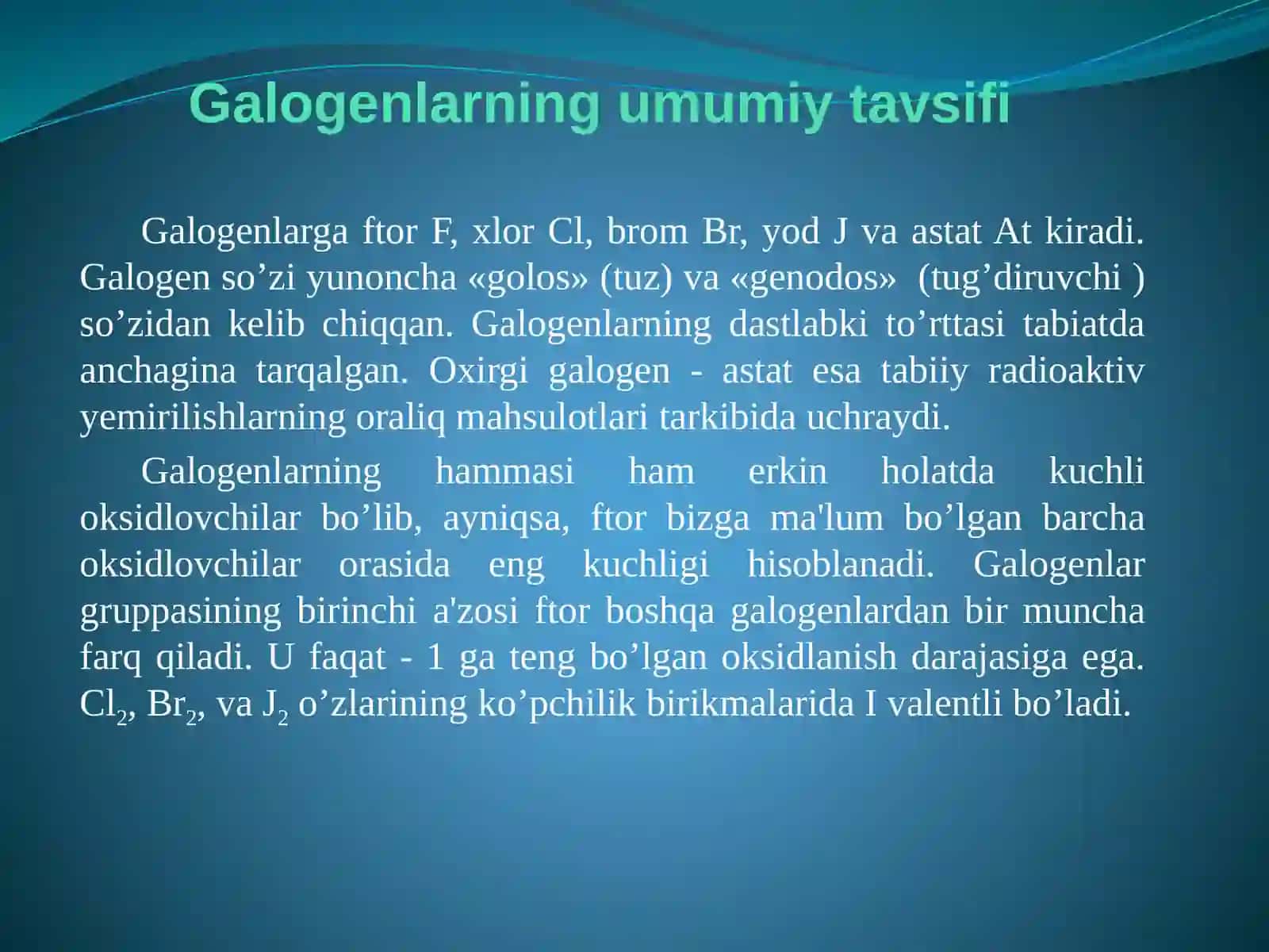 Galogenlar 2
