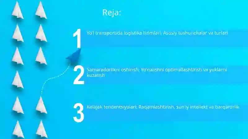 avtomobil transportida logistika tizimlari va ularning samaradorligi 2
