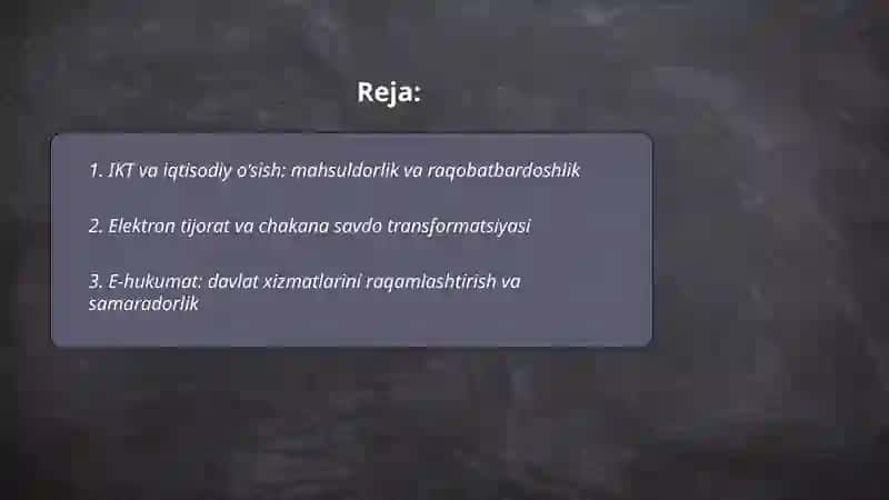 Iqtisodiyotda axborot kammunikatsion texnologiyalarining roli 2