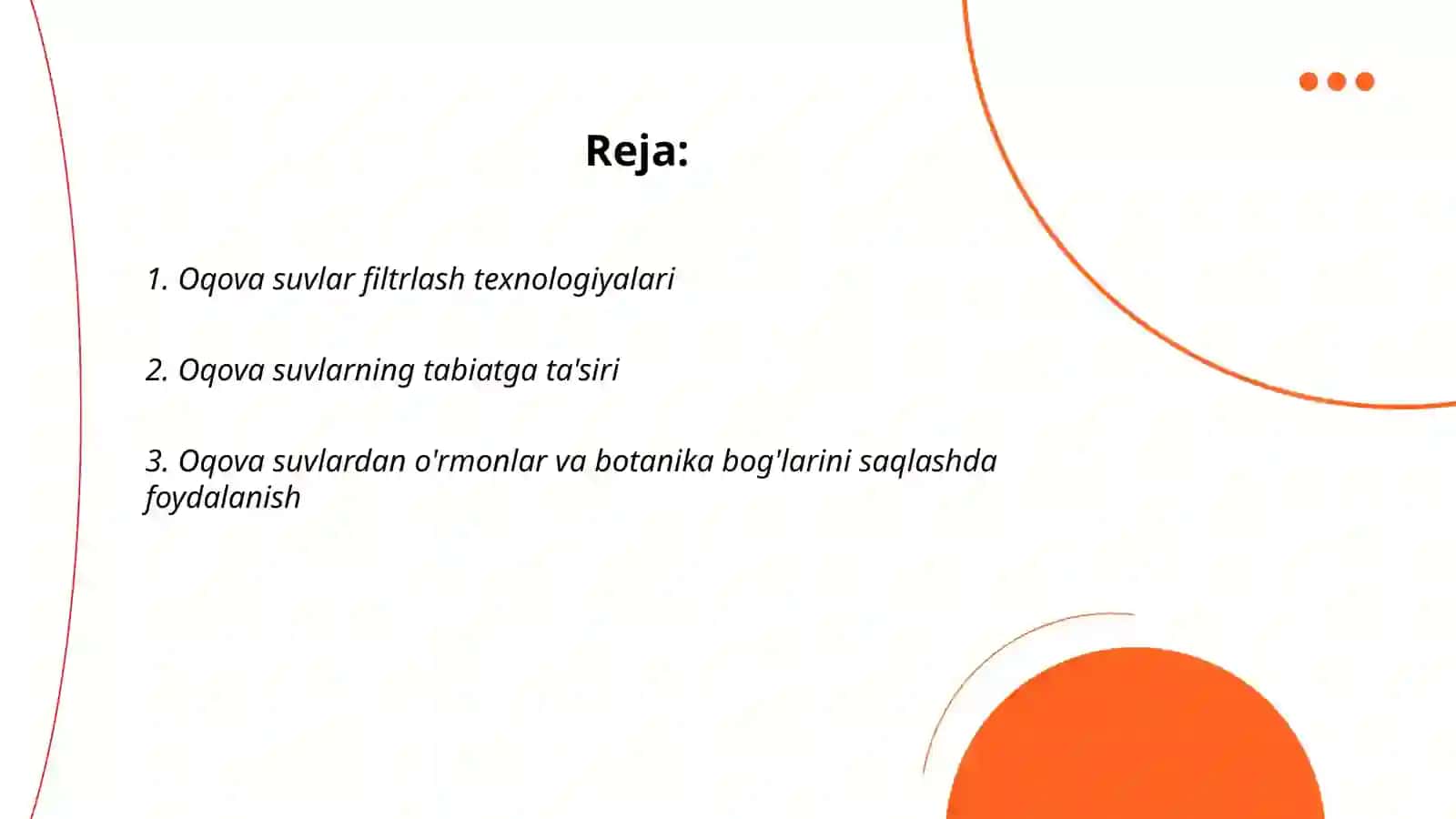 Oqova suvlar filtrlash texnologiyalari 2