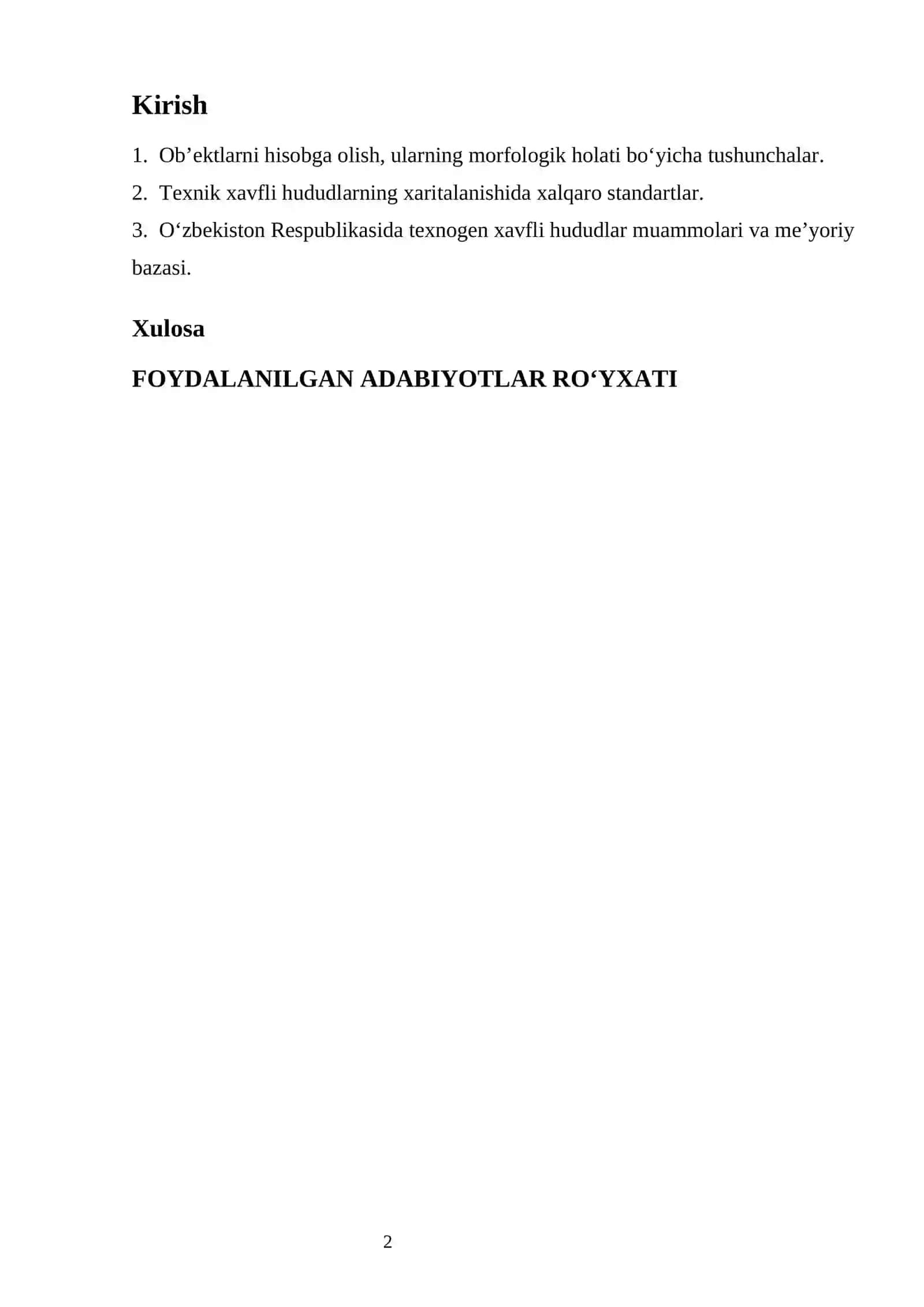 IQLIM O‘ZGARISHI SHAROITIDA TEXNIK XAVFLI HUDUDLARNING KADASTRINI YURITISHDA NAZARIY-ILMIY YONDASHUVLAR 2
