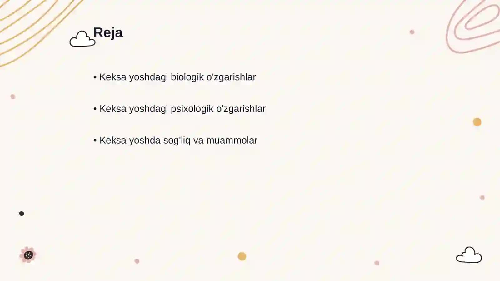 Keksa yoshdagi shaxslarda biologik va psixologik oʻzgarishlar 2