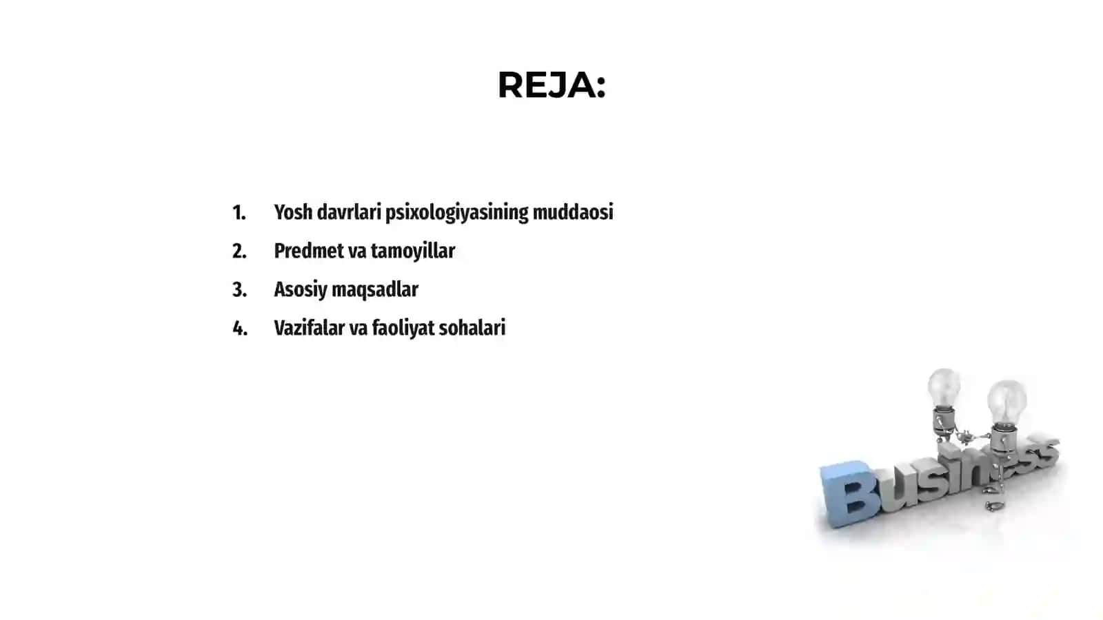 Yosh davrlari psihologiyasining predmeti maqsadi va vazifalari 2