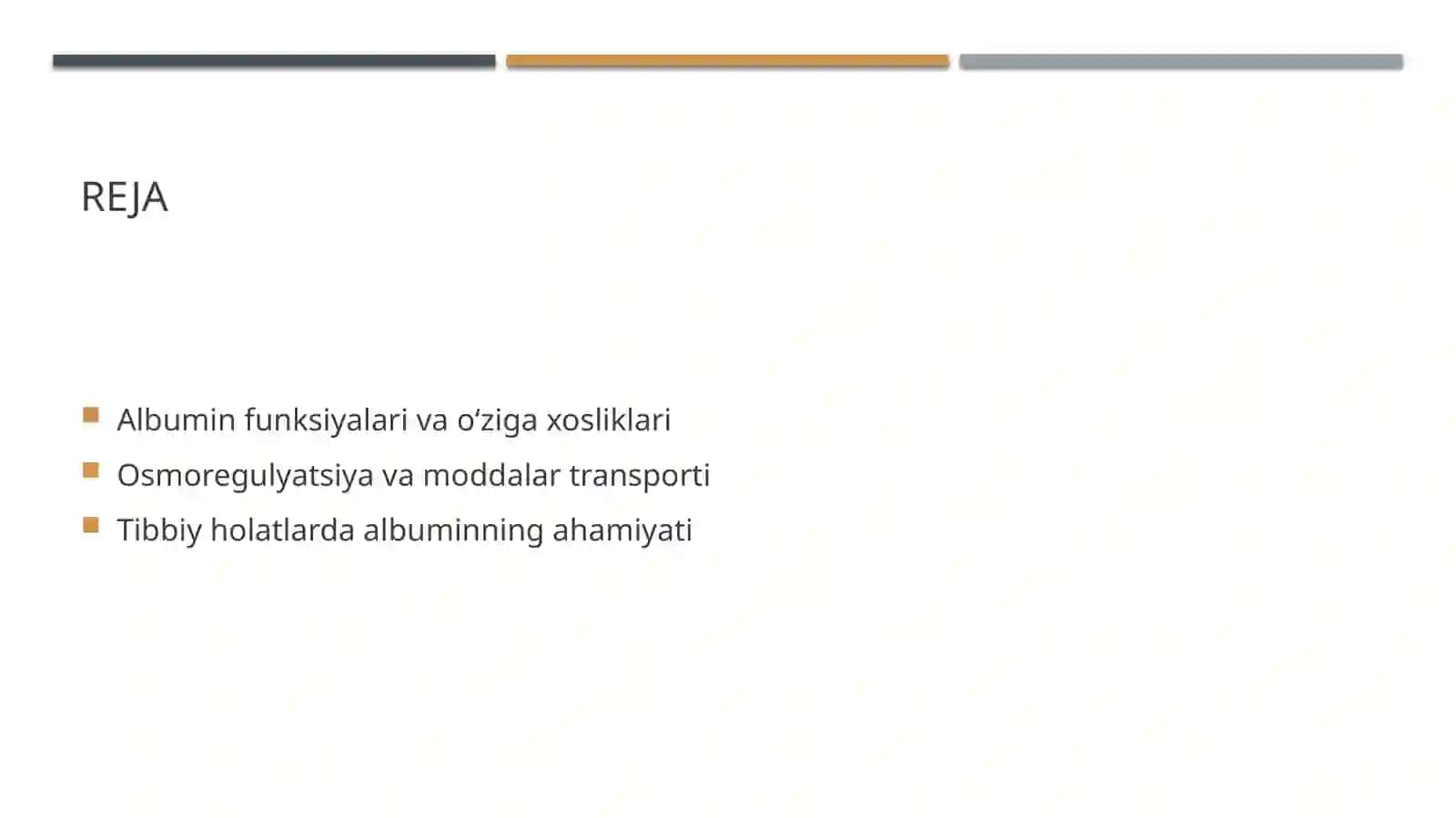 Albuminning qondagi ahamiyati 2