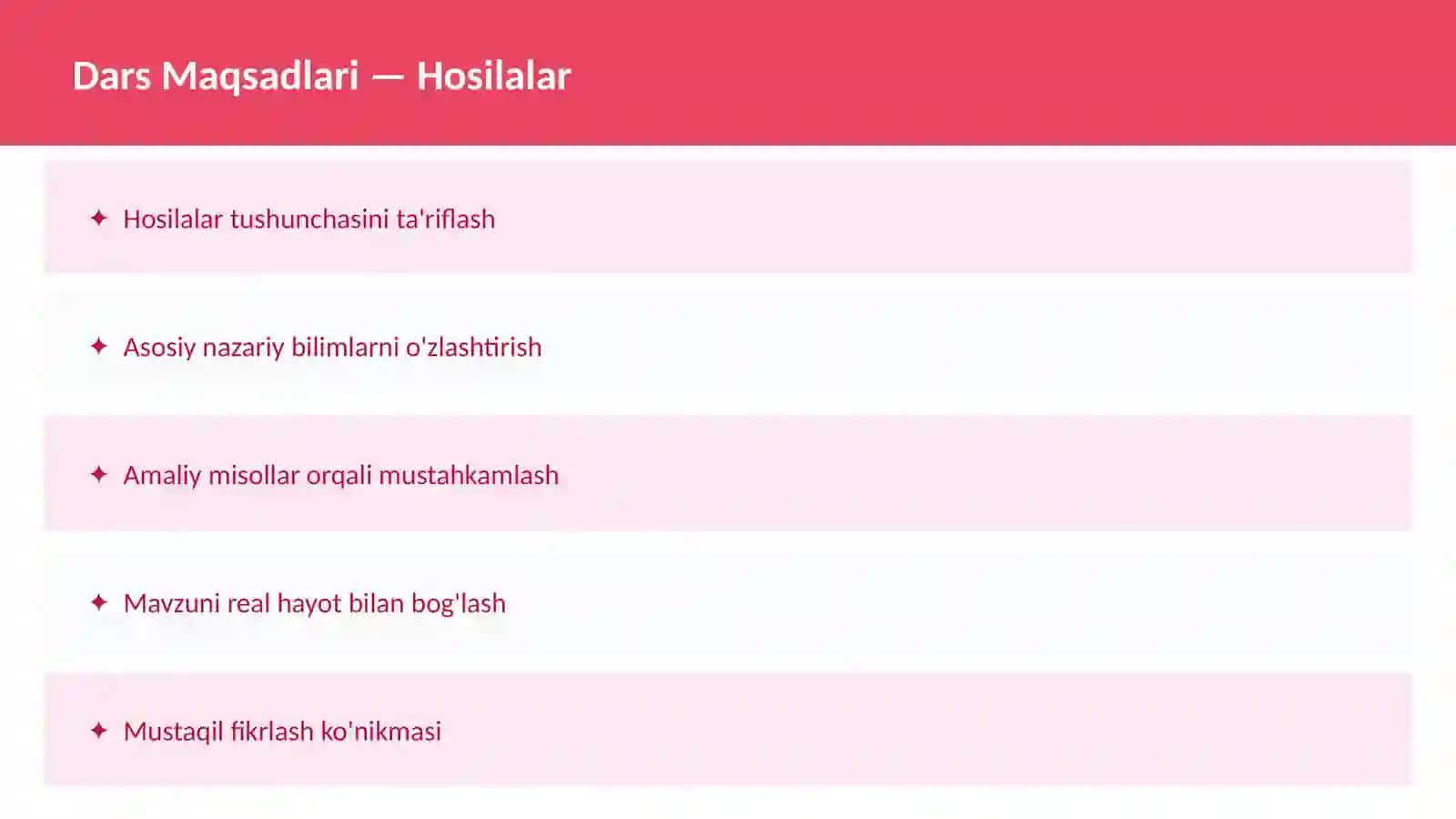 Matematika Dars ishlanma 2