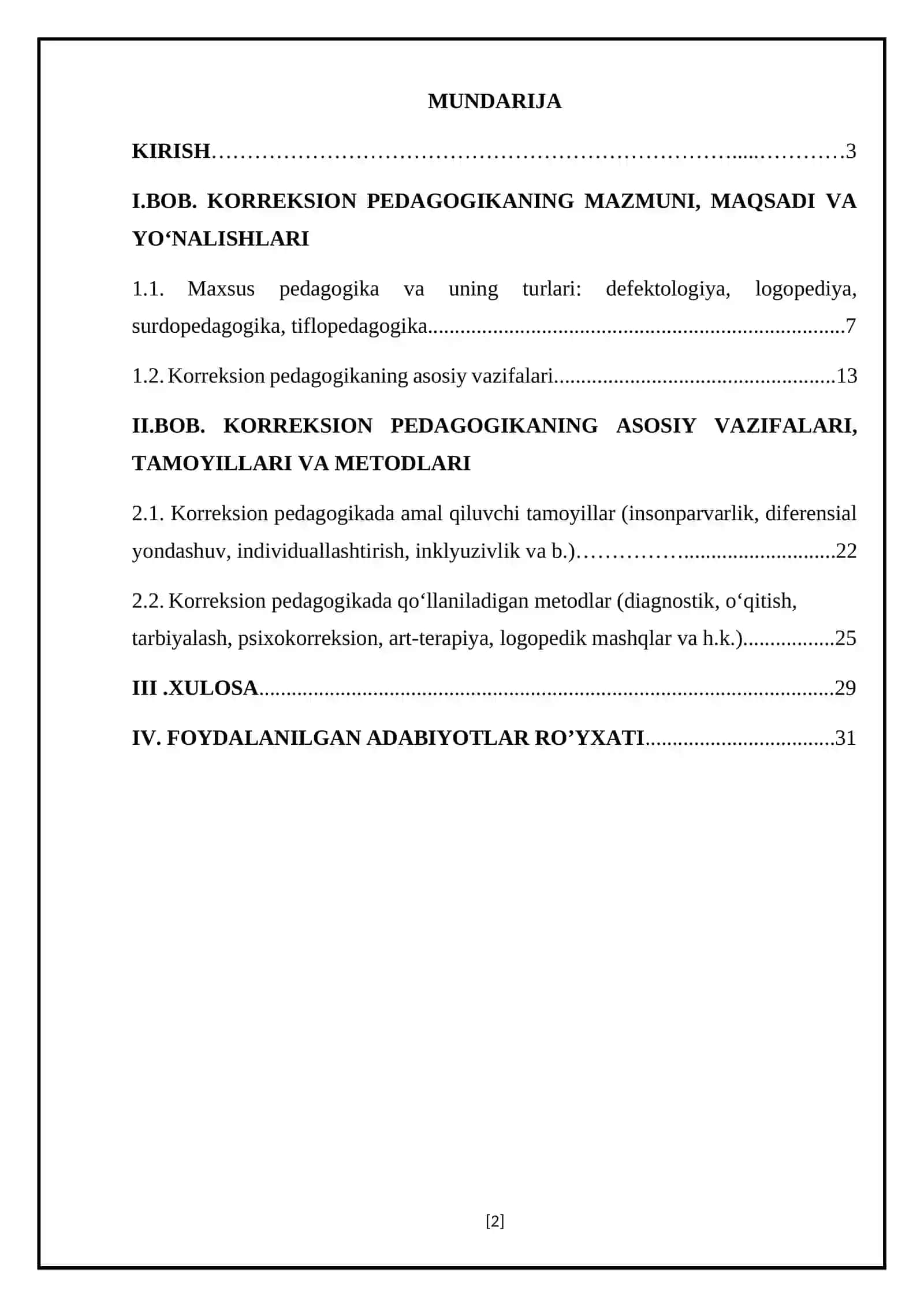 Mavzu: Korreksion pedagogikaning asosiy vazifalari,tamoyillari va metodlari 2