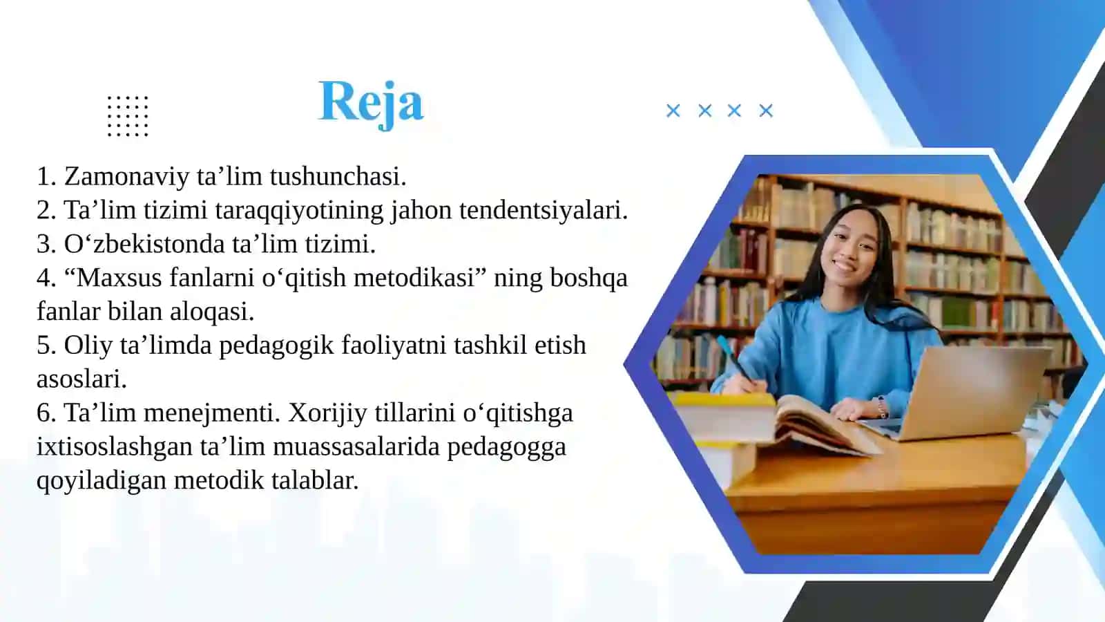 Maxsus fanlarni o‘qitish metodikasiga kirish, Oliy ta’limda pedagogik faoliyat 2