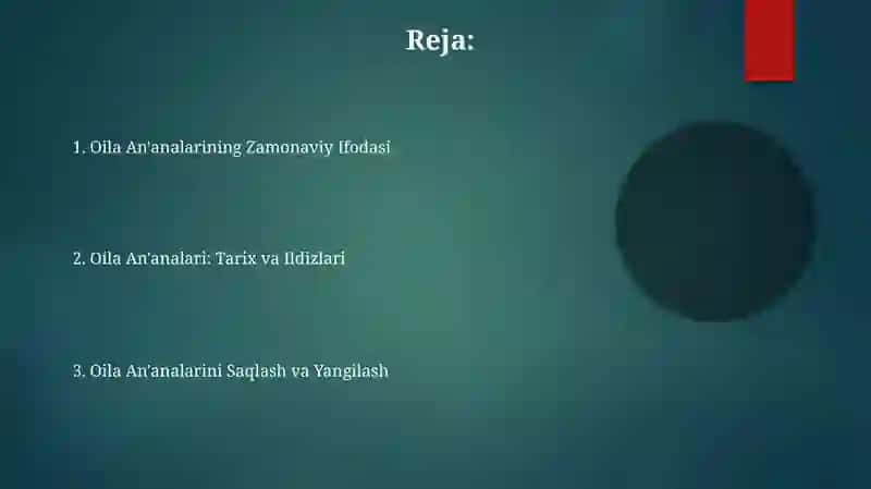 Oila An'analari: Tarix va Ildizlari 2