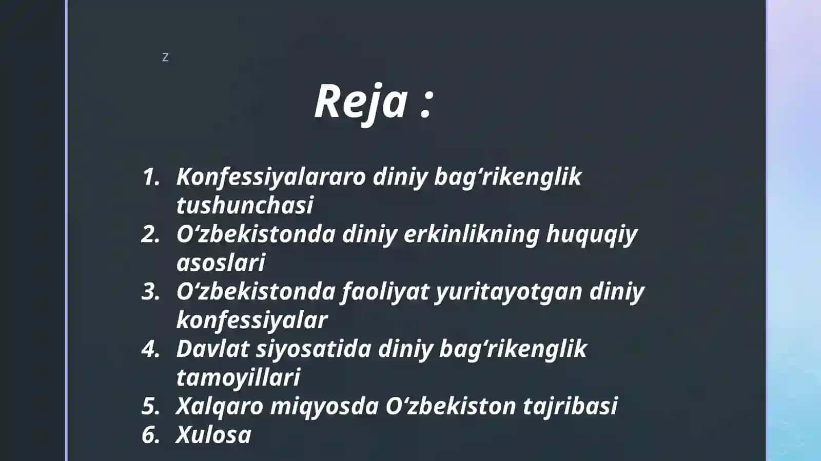 O‘zbekistonda konfessiyalararo diniy bag‘rikenglikning tarixiy tajribasi 2