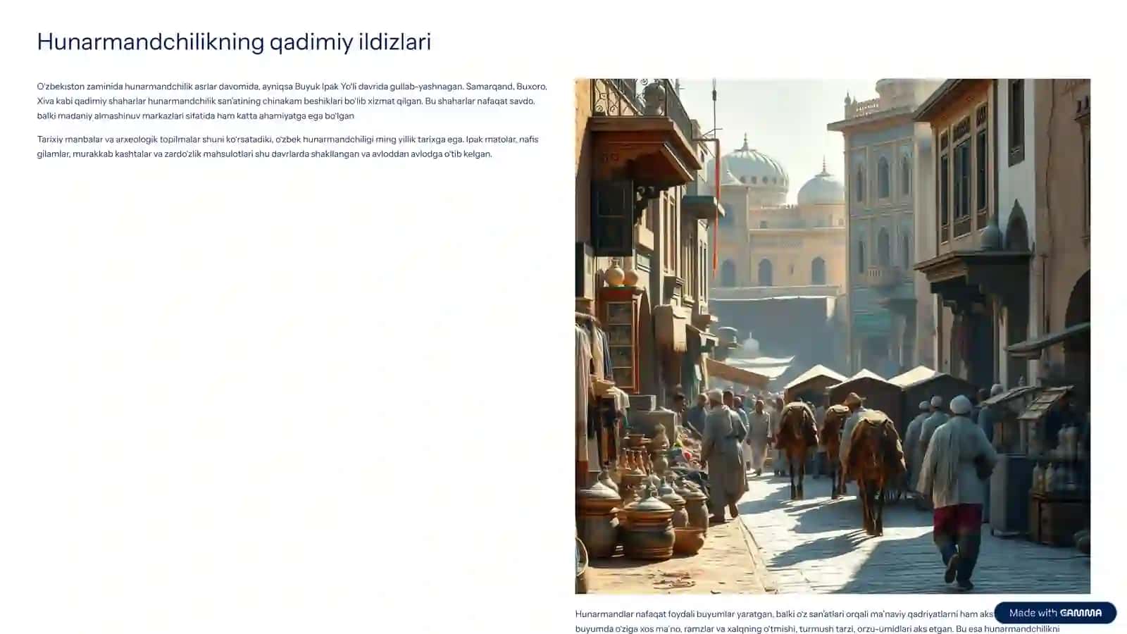 Hunarmandchilikning qadimiy ildizlari 2