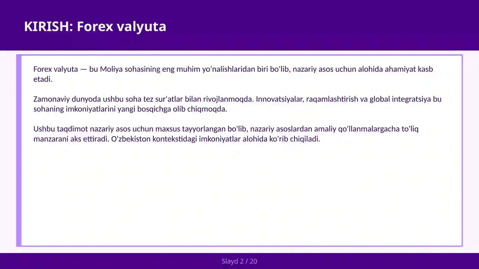 Forex valyuta 2