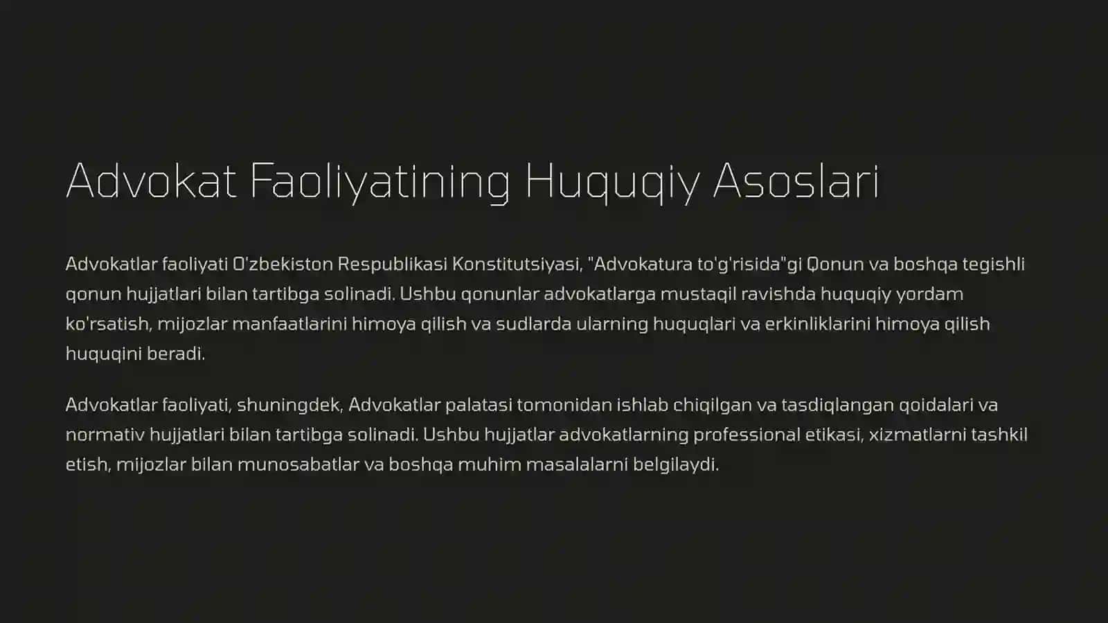 Advokat Vazifalari 2