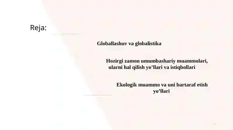 Globallashuvva globalmuammolarning falsafiy jihatlari 2