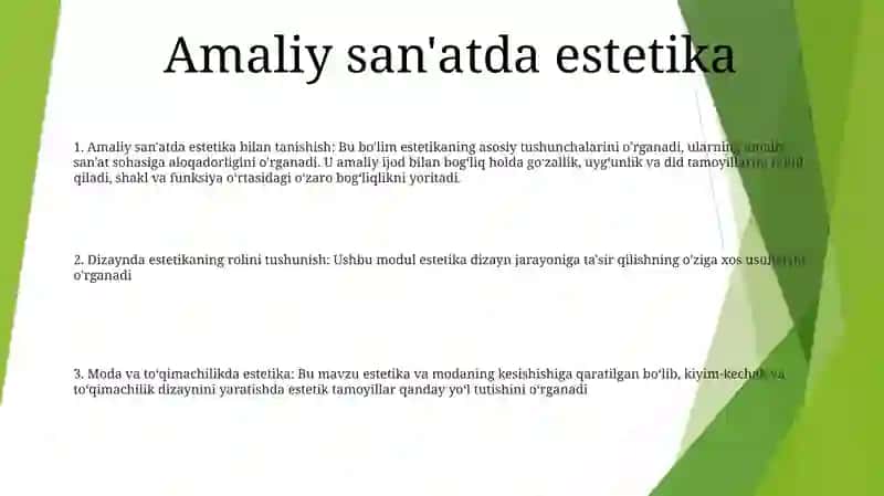 Estetika Fani Predmeti 2