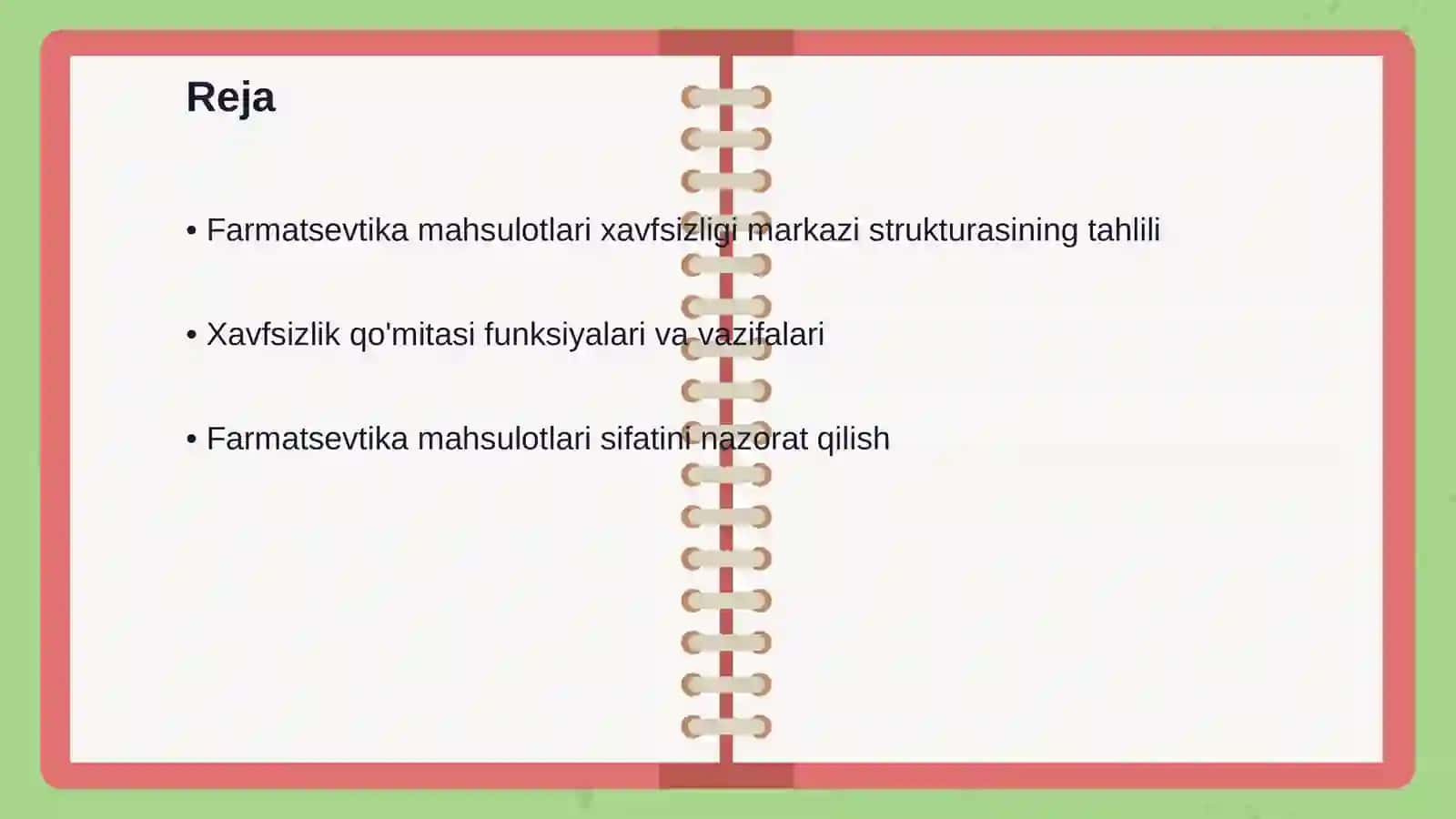 Farmatsevtika mahsulotlari xavfsizligi markazi davlat muassasasasining qo'mitalari haqida ma'lumot 2