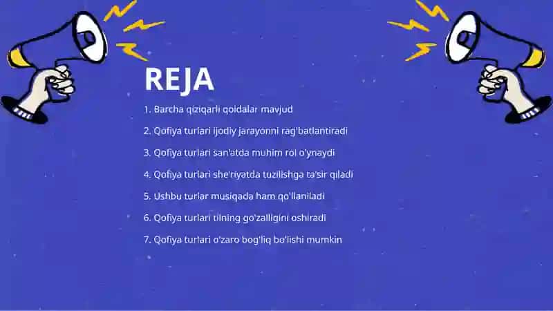 Qofiya turlari va ular haqida 2