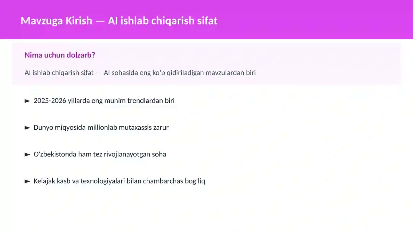 AI AMALIY SOHALARDA 2