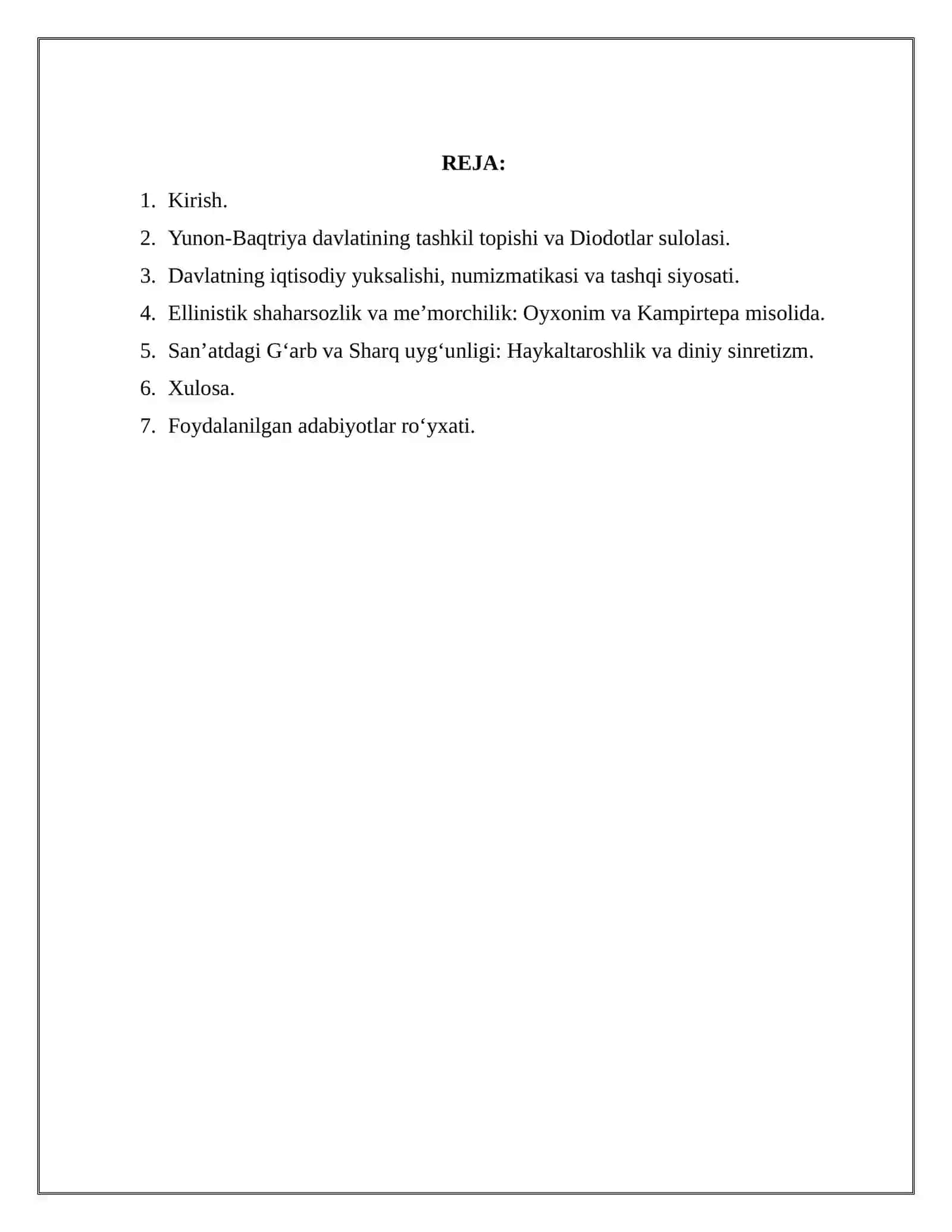 YUNON-BAQTRIYA PODSHOLIGI: TASHKIL TOPISHI, BOSHQARUVI VA MADANIYATLAR SINTEZI 2