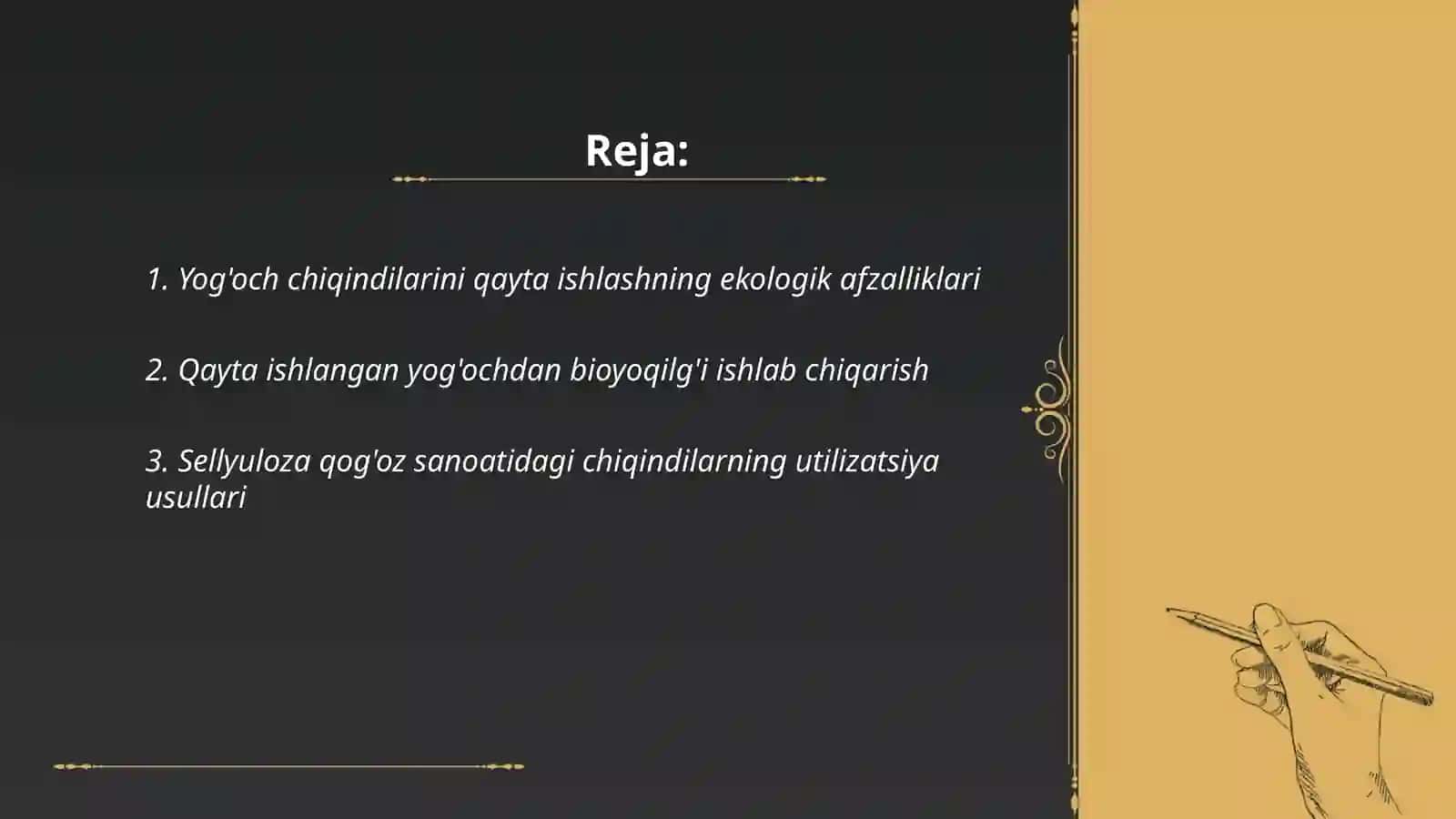 O'rmon xo'jaligi yog'ochga ishlov berish chiqindilarini qayta ishlash va sellyuloza qog'oz sanoati 2