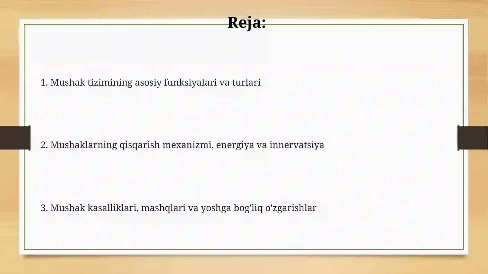 Muskullar sistemasi 2