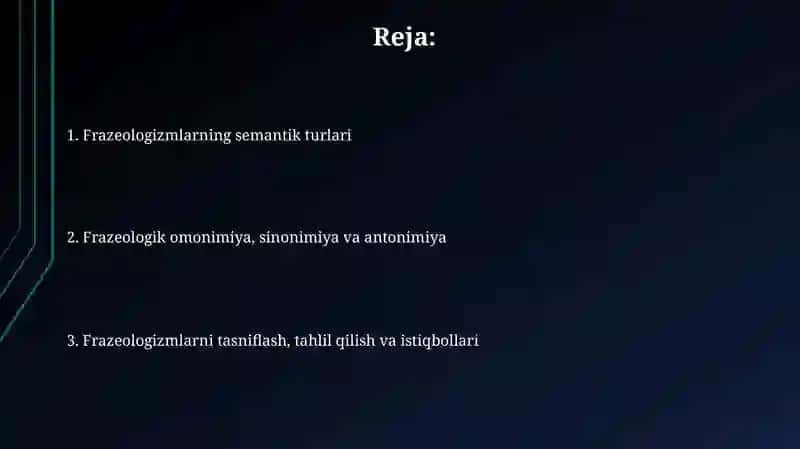 Frazemalarning semantik turlari:omonim,sinonim,amtonimiboralar 2