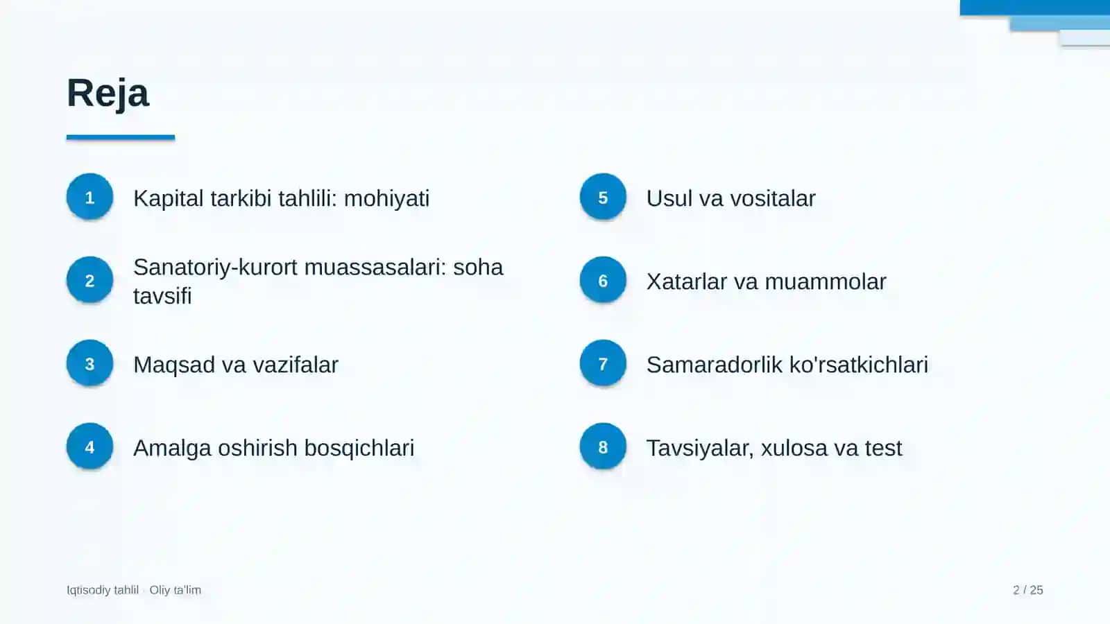 sanatoriy kurort muassasalarida kapital tarkibi tahlili 2942 2