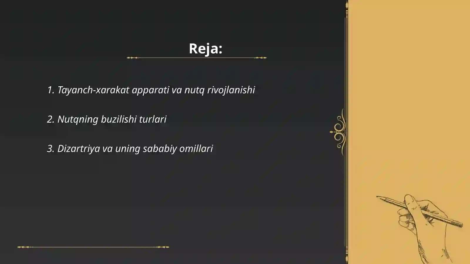Tayanch-xarakat apparati va nutq rivojlanishi 2