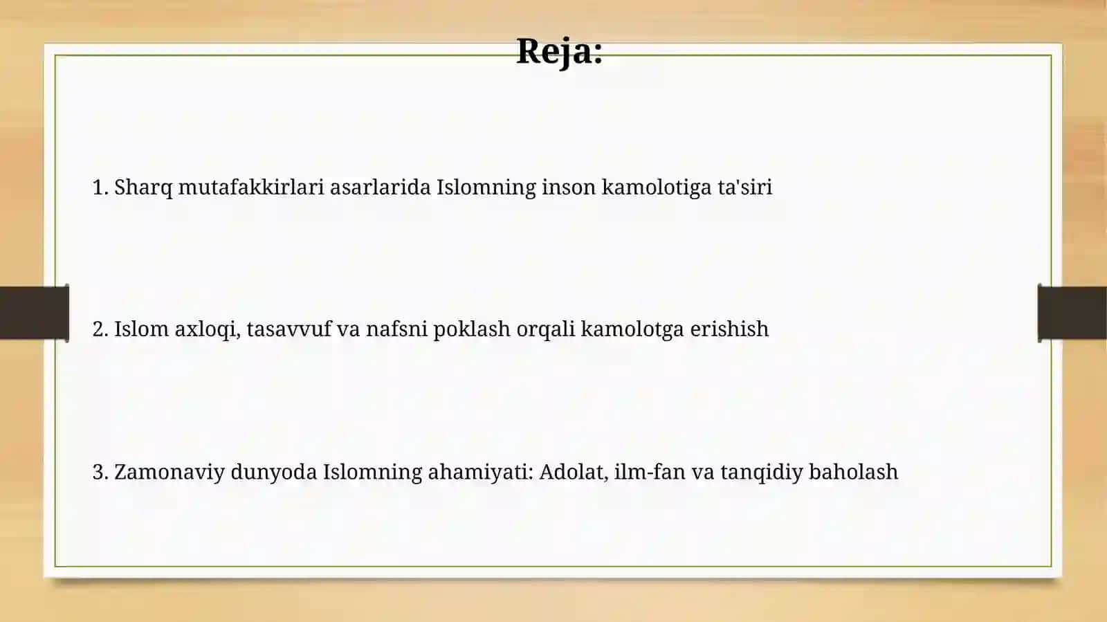 Sharq mutafakkirlarining Islom dinining inson kamolotiga ta'siri haqidagi g'oyalari 2