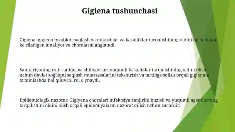 Dpmda Sanitar Va Epidemiyaga Qarshi Tartibni Ta'Minlashning Gigiyenik Jihatlari 2