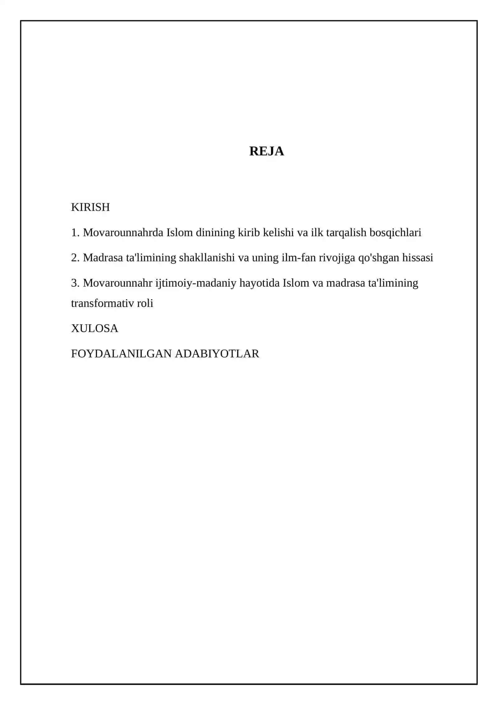 Movarounnahrda Islom dinining kirib kelishi va ilk tarqalish bosqichlari 2