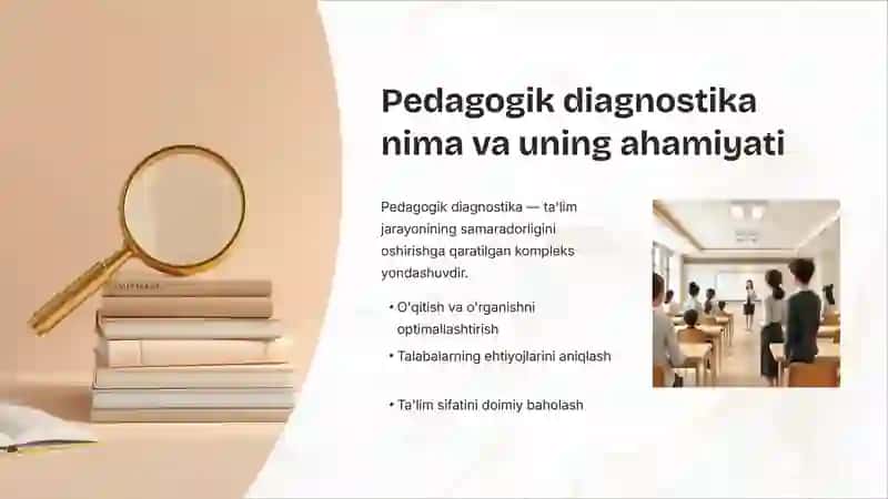 Pedagogik diagnostika 2