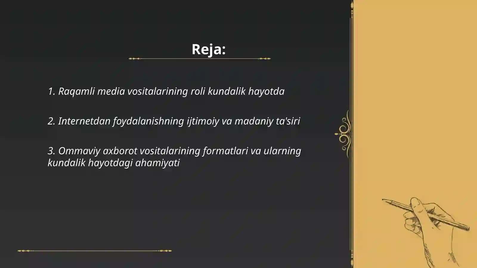 Raqamli media vositalarining roli kundalik hayotda 2