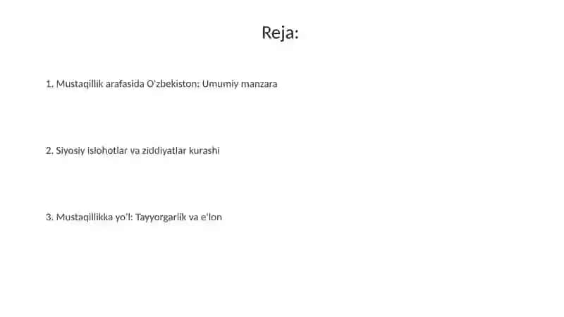 Iqtisodiy Tanglik va Siyosiy Islohotlar 2