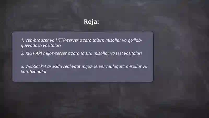 Mijoz-server 2