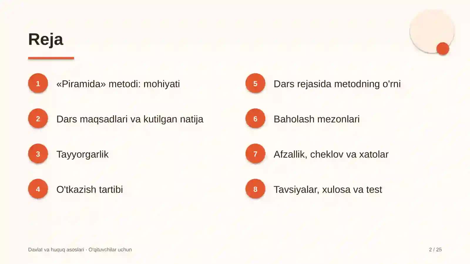 davlat va huquq asoslari darslarida piramida metodidan foydalanish 5079 2