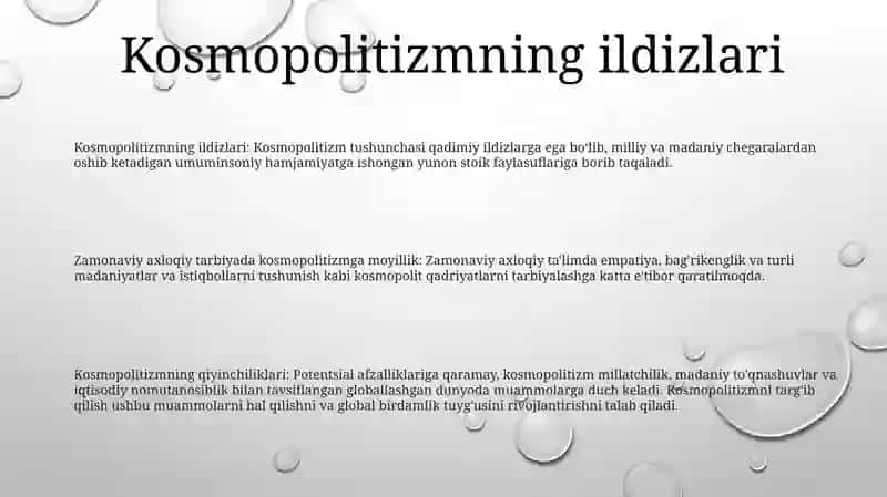 Zamonaviy Axloqiy Tarbiyada Kosmopolitizmga Moyillik 2