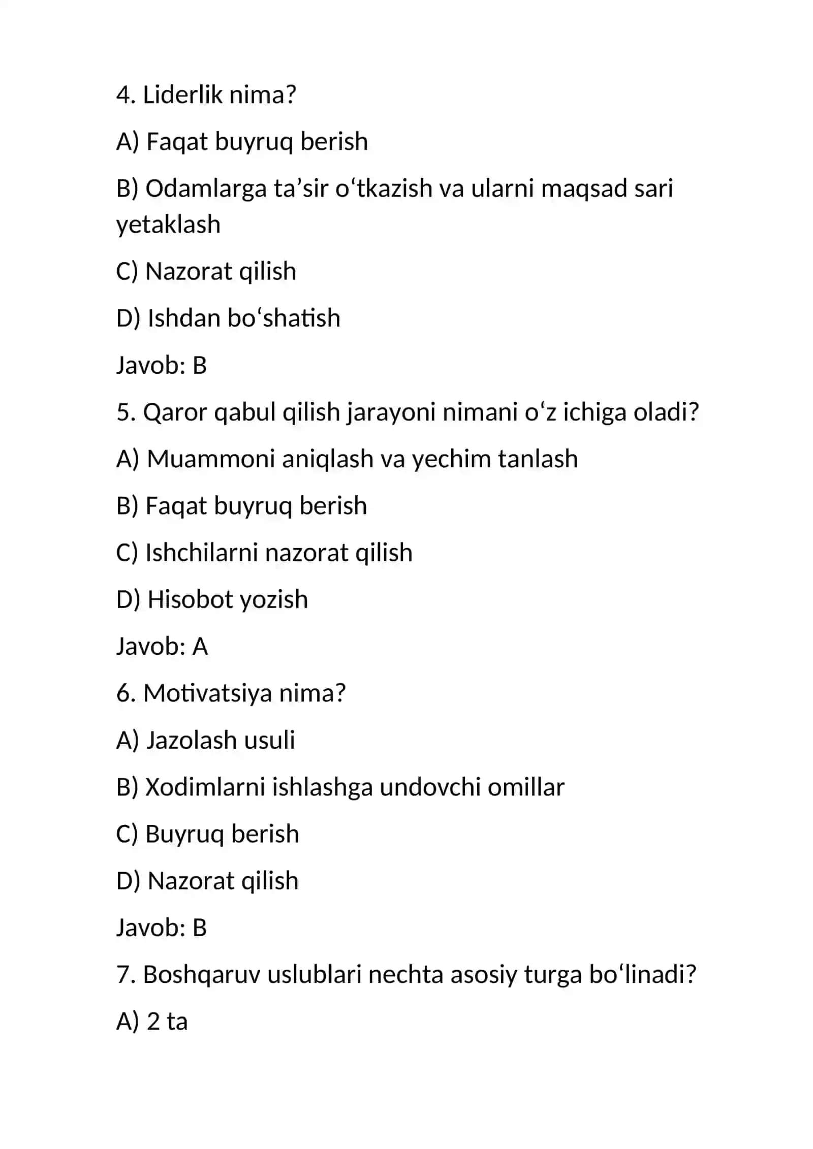 BOSHQARUV KASBIY MAHORATI SIFATIDA 2