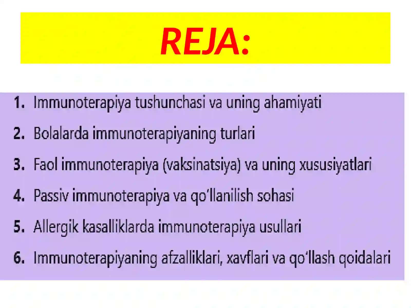 Immunitet tushunchasi. Yuqori nafas yo'qlari anatomiya va fiziologiyasi mavzusida 2