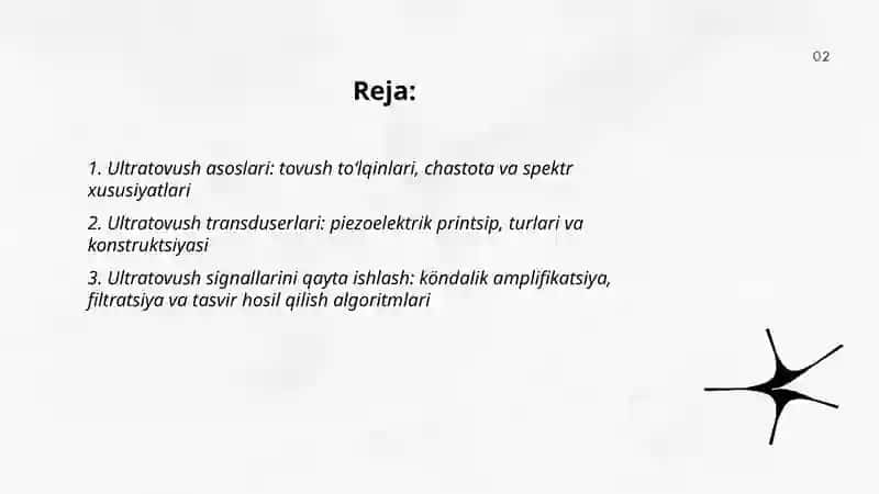 Ultra tovush qurilmalari bilan ishlash prinsiplari 2