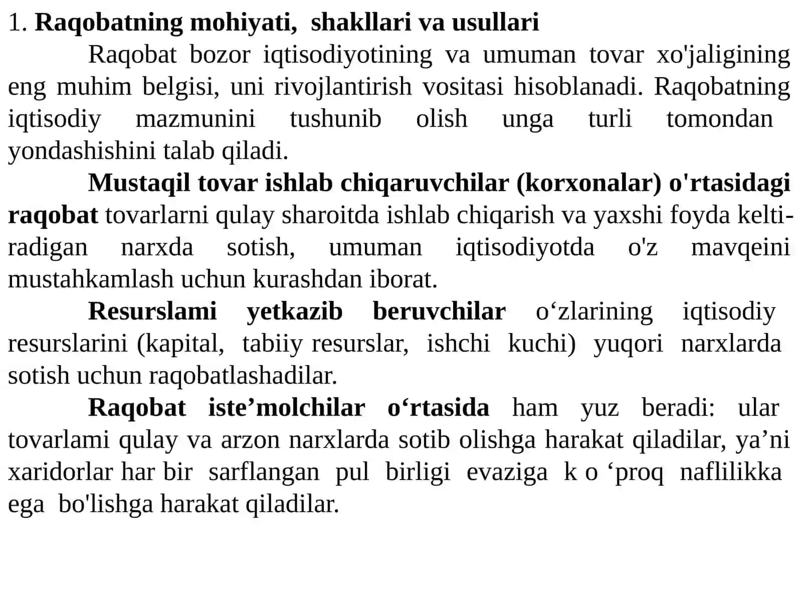 Monopoliyaning iqtisodiy asoslari 2
