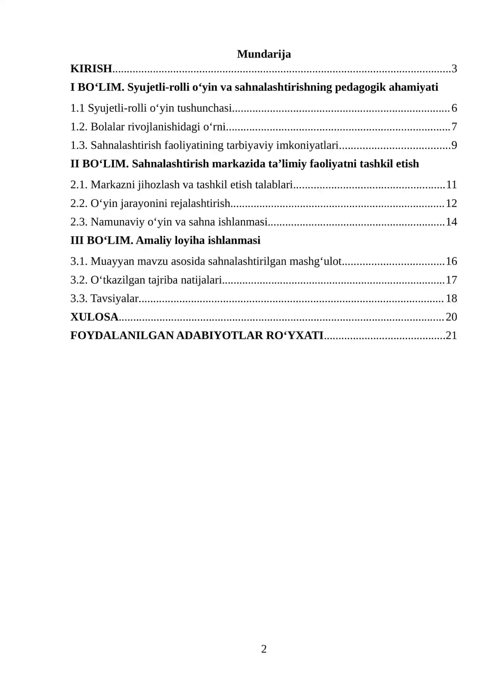 Syujetli-rolli o‘yinlar va sahnalashtirish markazlarida ta’limiy faoliyatni tashkil etish 2