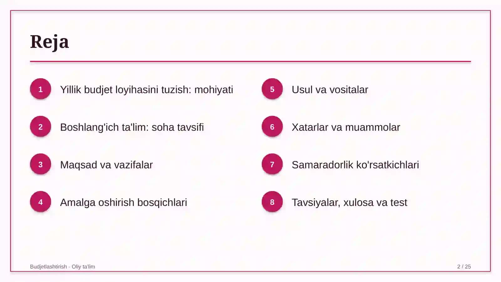 boshlang'ich ta'limda yillik budjet loyihasini tuzish 4725 2