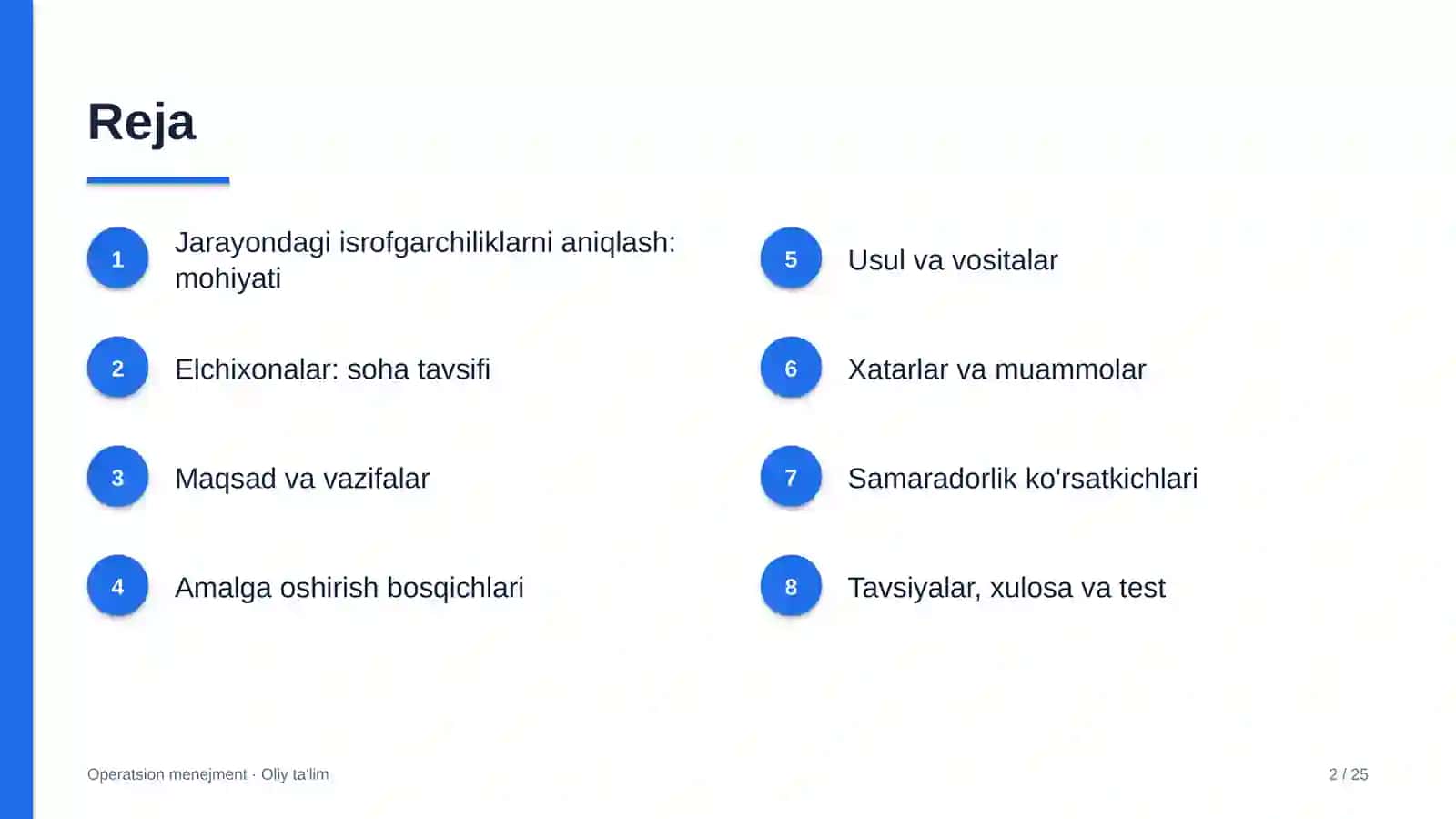Elchixonalarda jarayondagi isrofgarchiliklarni aniqlash 2