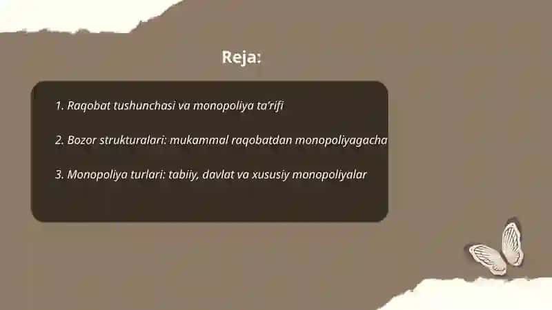 Raqobat va monopoliya 2