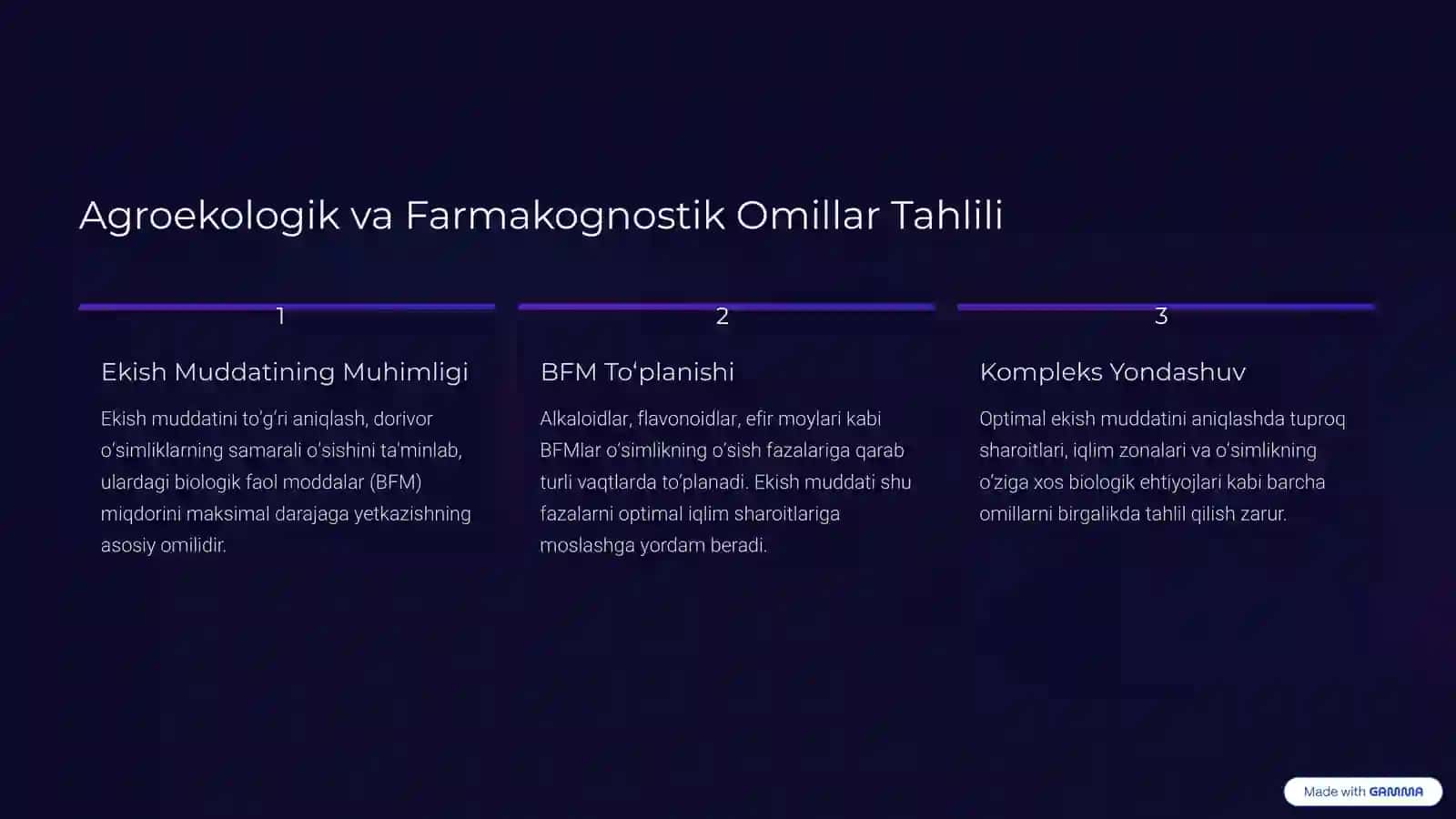 Dorivor O‘simliklarni Optimal Ekish Muddatlarining Ilmiy Asoslari 2