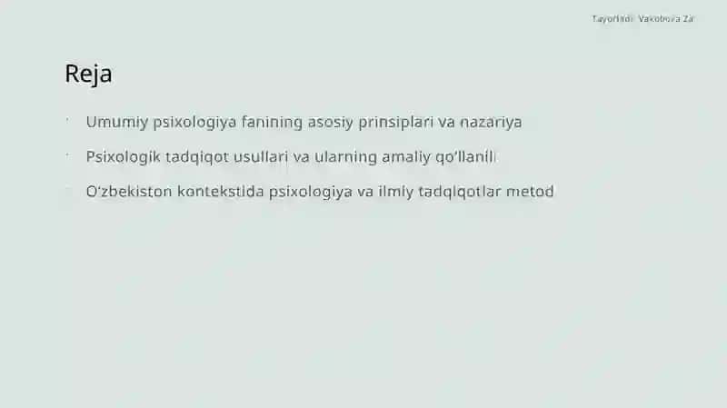 Umumiypsixologiyafanipredmenti,ilmiytadqiqotmetodlari 2