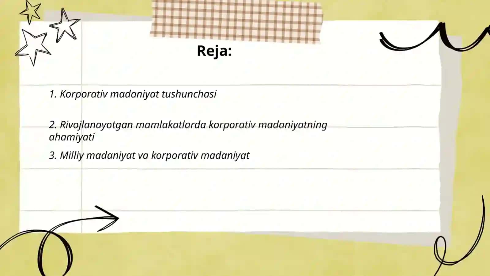 Korporativ madaniyat tushunchasi 2